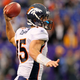 Tim Tebow, Denver Broncos quarterback (Adam Bettcher/Getty Images Sports)